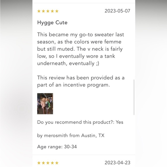 Anthropologie NWT Piloro Deep-V
Sweater Size L. - Picture 14 of 16